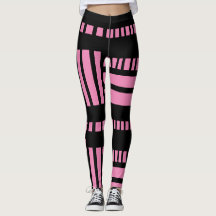 Strepen.Zwart Wit 01 Roze BG