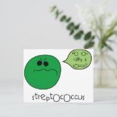 Streptococcus Briefkaart (Staand voorkant)