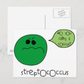 Streptococcus Briefkaart (Voorkant / Achterkant)