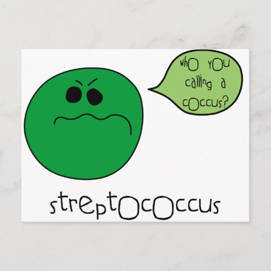 Streptococcus Briefkaart (Voorkant)