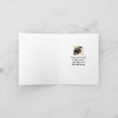 Stress als een grappige hond kaart (Binnen)