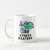 Stress Beaters Funny Baking Whisk Pun Koffiemok (Links)