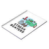 Stress Beaters Funny Baking Whisk Pun Notitieboek (Linkerzijde)