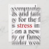 Stress Briefkaart (Voorkant / Achterkant)