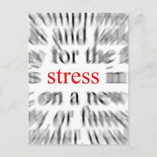 Stress Briefkaart (Voorkant)