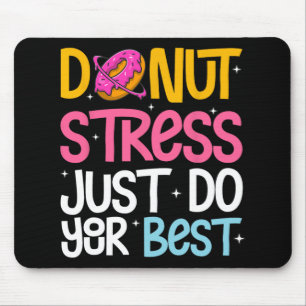 Stress Doe gewoon je beste rock de test dag leraar Muismat