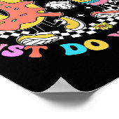 Stress Doe gewoon je beste test dag student leraar Poster (Hoek)