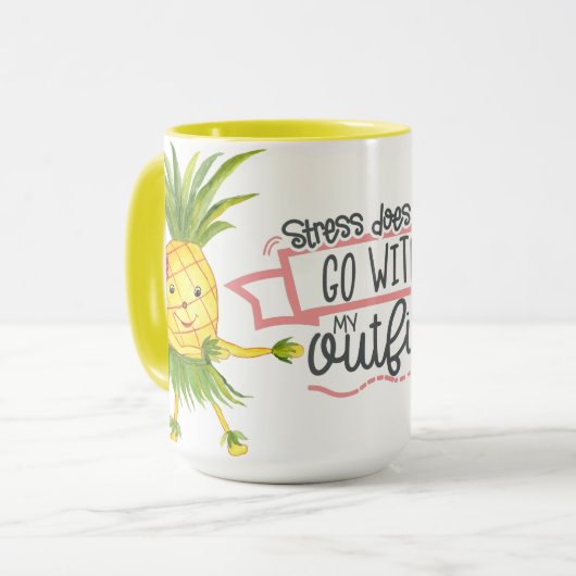 Stress gaat niet naar Mok (Voorkant links)