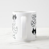 Stress Meowt Funny Cat niet Extra Grote Beker (Achterkant)