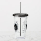 Stress Meowt Geometric Cat niet Acryl Drinkbeker (Rechts)