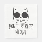 Stress Meowt niet Servet (Voorkant)