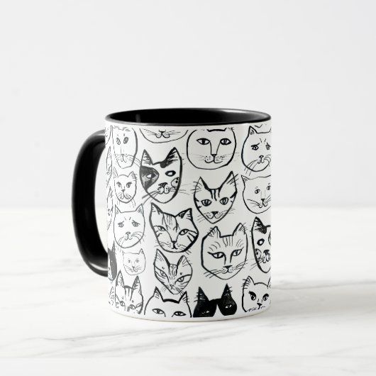 Stress Meowt niet tot ik mijn koffie heb. Mok (Voorkant links)