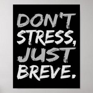 Stress niet alleen adembenemend dyslexie bewustzij poster