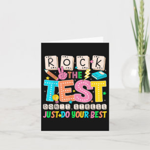 Stress niet alleen doe je beste kleurrijke leraren kaart