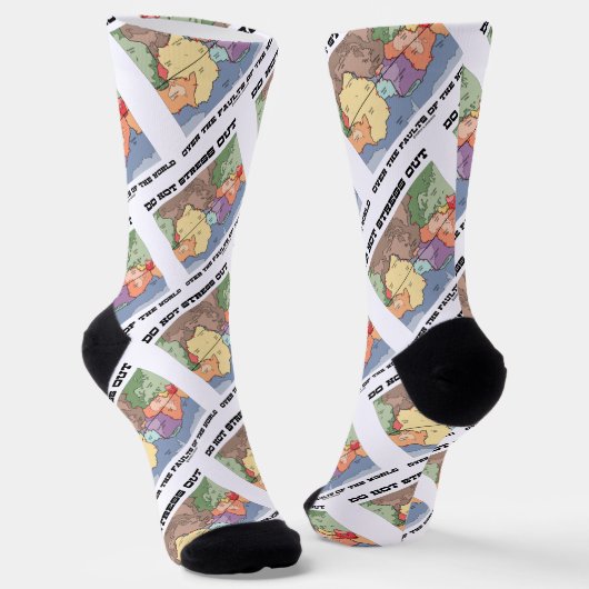 Stress niet over de gebreken van de wereld sokken (Gebogen)