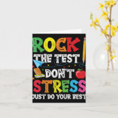 Stress om de test uit te voeren, doe gewoon je bes kaart (Gele Bloem)