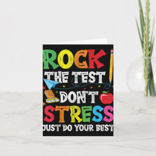 Stress om de test uit te voeren, doe gewoon je bes kaart