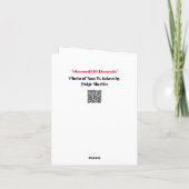 Stress OU Desserts, votre choix Carte de voeux (Dos)