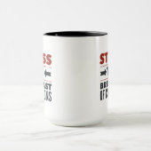 Stress, petit-déjeuner champions drôle tasse de ca (Centre)