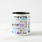 Stress-relief-kalm en versoepeling van de mok van  (Midden)