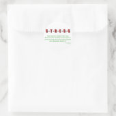Stress Ronde Sticker (Tas)