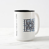 Stress → Strain → Coffee | Mechanical Engineer Mug (Devant droit)