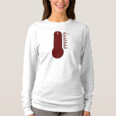 Stress Thermometer Lange Mouwen T-Shirt (Voorkant)