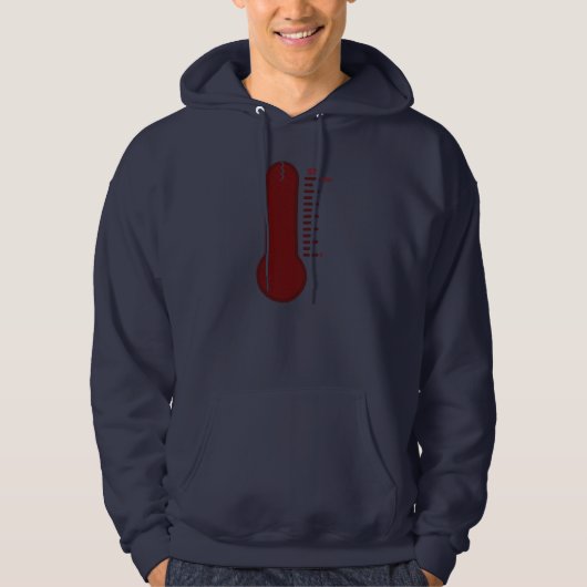 Stress Thermometer Men's Hoodie (Voorkant)