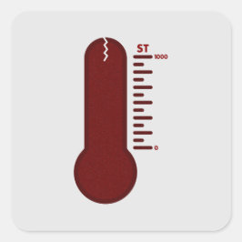 Stress Thermometer Sticker