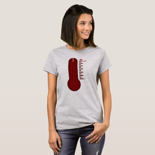 Stress Thermometer T-shirt voor dames (Voorkant volledig)