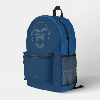 Stressed Ape - Roar! Blauw Bedrukte Rugzak