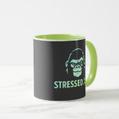 Stressed Ape Studios Groen Logo Mok (Voorkant rechts)