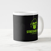 Stressed Ape Studios Groene Logo Extra Grote Beker (Voorkant rechts)