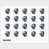 Stressed Cartoon Smart watch Character Sticker (Feuille)