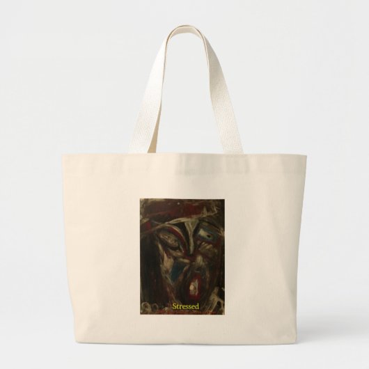 Stressed Grote Tote Bag (Voorkant)
