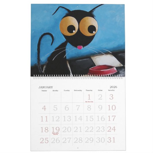 Stressie Cat-kalender Kalender (Jan 2026)