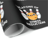 Stressreductietechnologie Bowling Pun Dark BG Cadeaupapier (Rol Hoek)