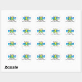 Stressspanning. Zeg me niet dat ik moet ontspannen Ronde Sticker (Vel)