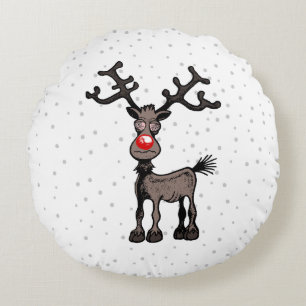 Stressvolle Kerstmis met Rudolf Rond Kussen