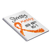 Stressy, Boodschap, en 100% MS-Y notitieboek (Rechterzijde)