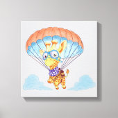 Stretch Canvas Parachute Giraffe (Voorkant)