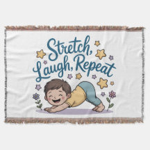 Stretch lach herhaal yoga liefhebber