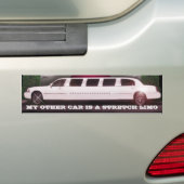 Stretch Limo Bumpersticker (Op auto)