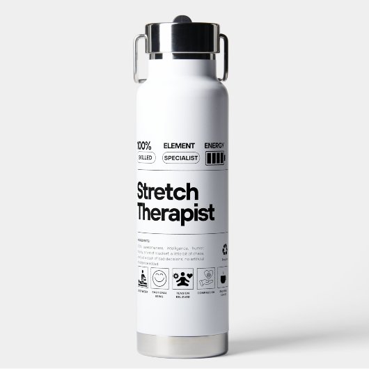 Stretch therapeut waterfles (Voorkant)