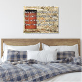 Stretched Canvas Ierse zegen door WishHunt (Insitu (Slaapkamer))