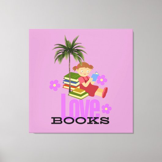 Stretched Canvas Liefde Boeken (Voorkant)