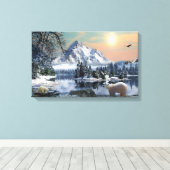 Stretched Canvas - Polar Beer (Insitu (Houten vloer))