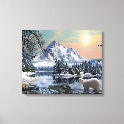 Stretched Canvas - Polar Beer Afdruk (Voorkant)