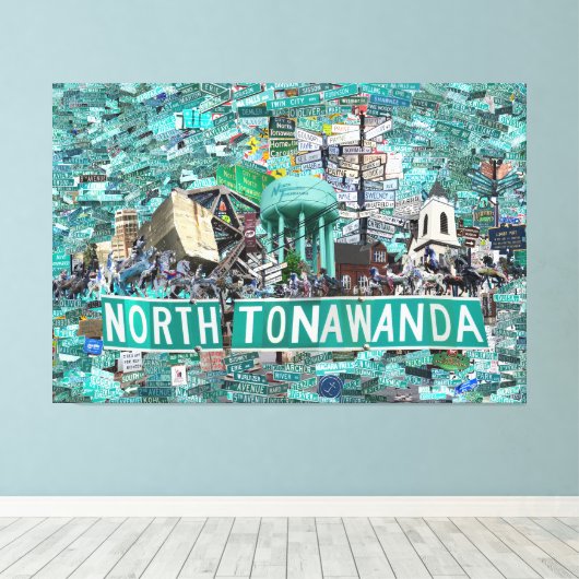 Stretched Canvas Print (Insitu (Houten vloer))