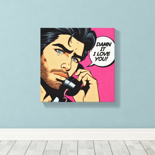 Stretched Canvas Print (Insitu (Houten vloer))